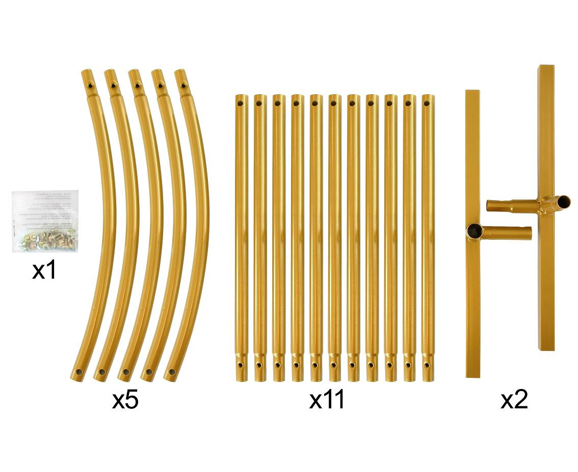 Rectangle with arch, gold , 120x220 cm