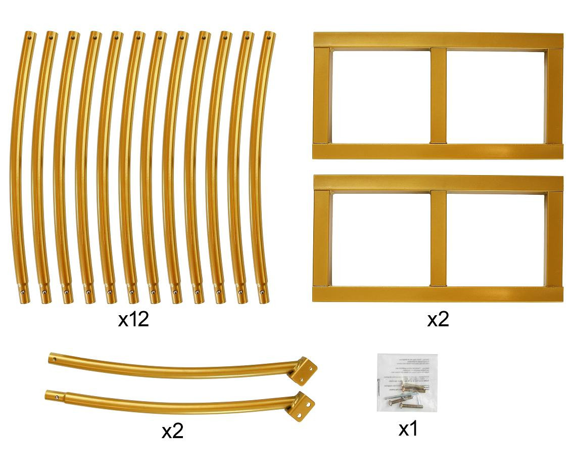 Arch frame, gold, 240 x 210 cm