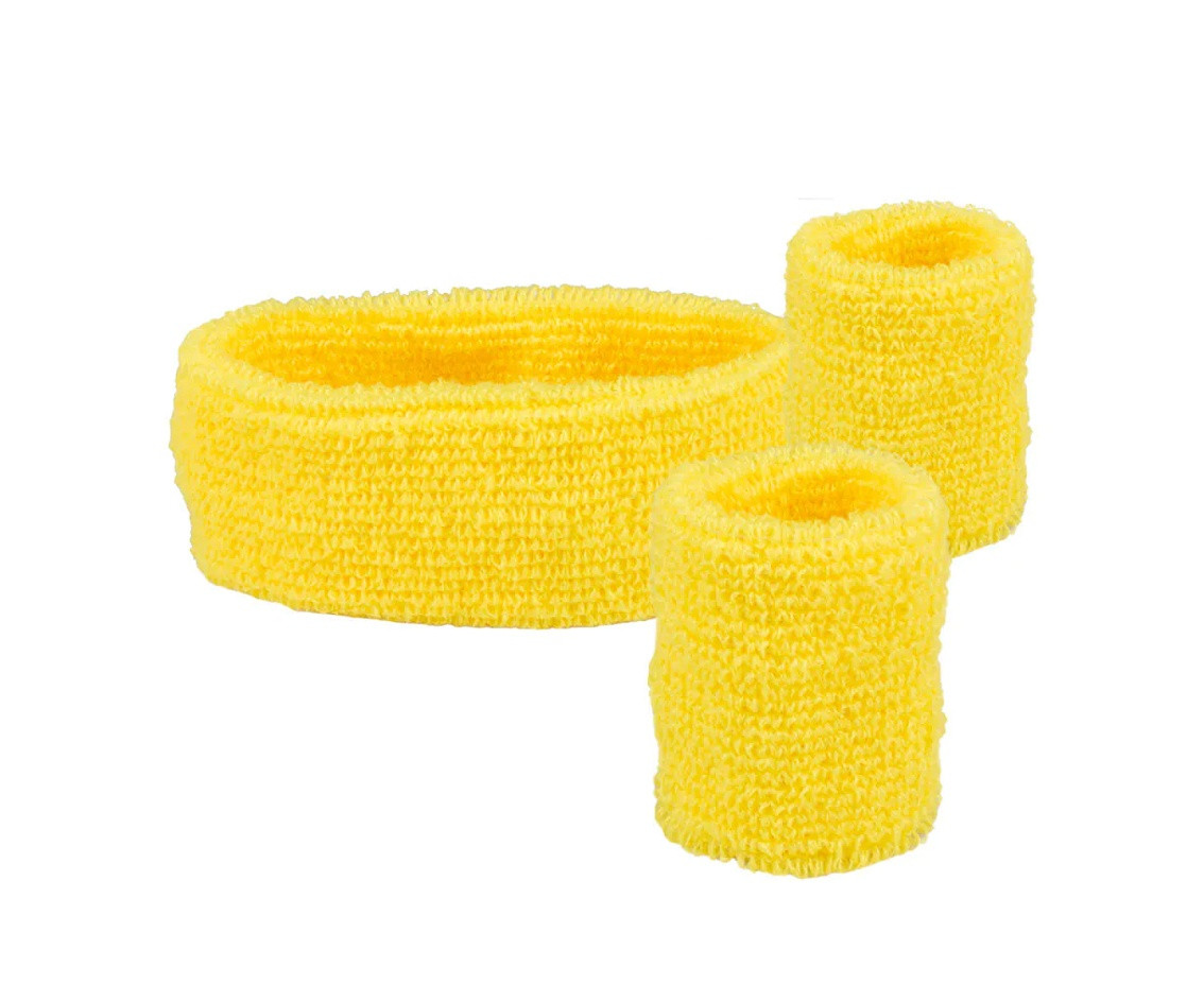Set sweatbands yellow