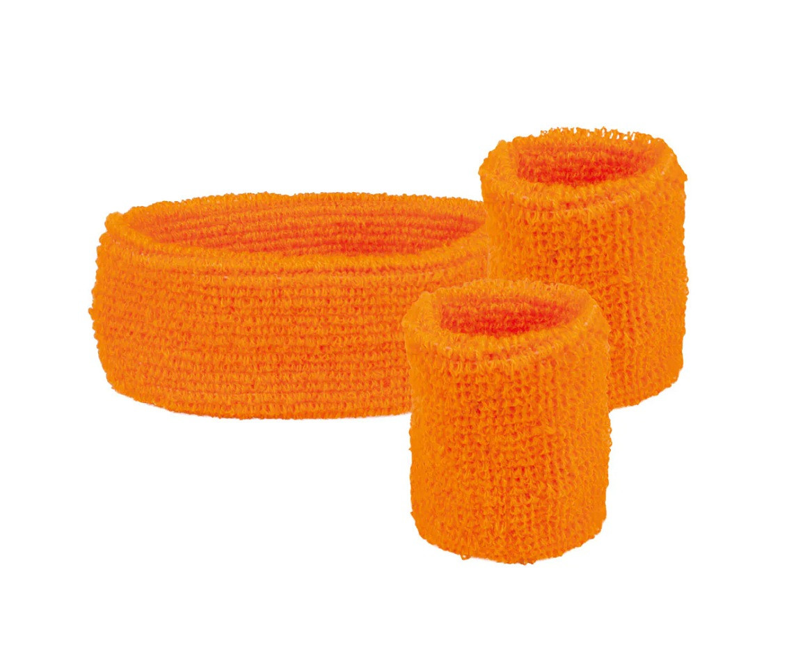 Set headbands, neon orange