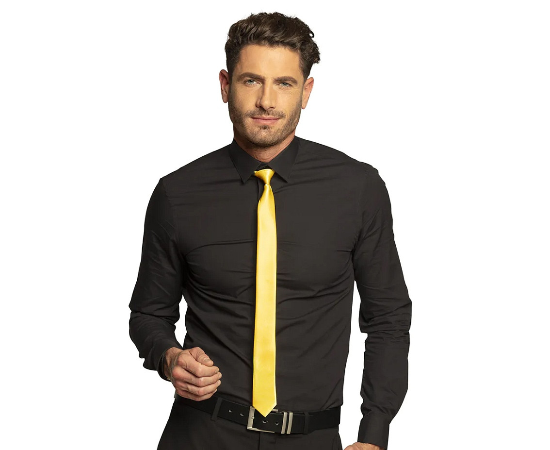 Tie shiny, neon mix, 50 cm, 1 pc EOL
