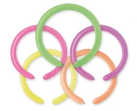 Balloons Gemar, modelling balloon fluor mix, 100pcs