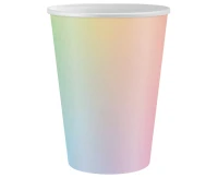 Paper cups rainbow , 250 ml, 6 pcs