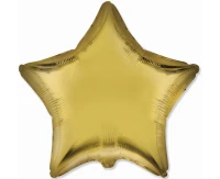 Foil balloon 18" FX - Star (satin citrus),  unpacked (flat)
