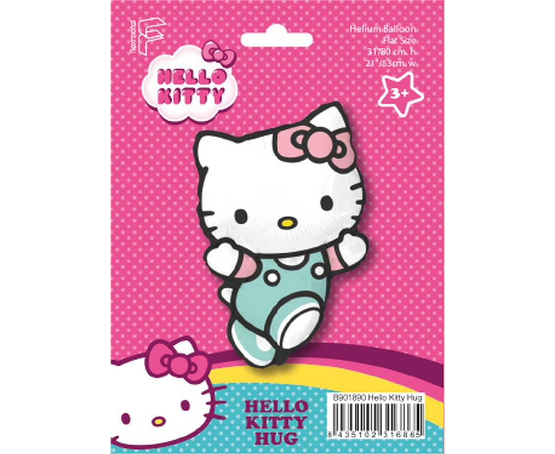 Foil balloon 24" FX - Hello Kitty Hug (paper packaging) EOL