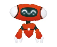 Foil balloon 24" FX - Robot Red (paper packaging) EOL