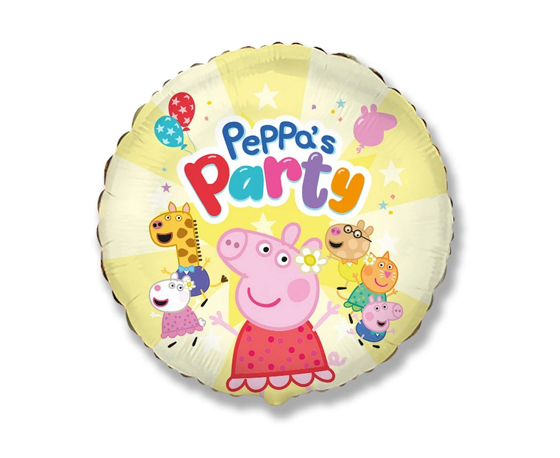 Foil balloon 18" FX - Peppa Party's (paper packaging),  packed
