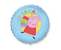 Foil balloon 18" FX - Peppa Blue (paper packaging), packed