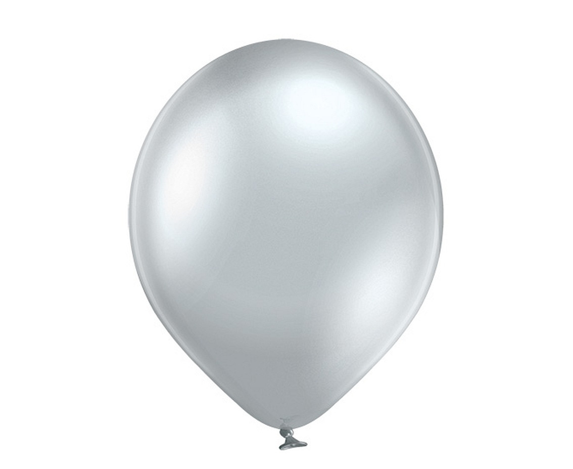 Balloons Belbal 17", B150-601, glossy silver, 25pcs