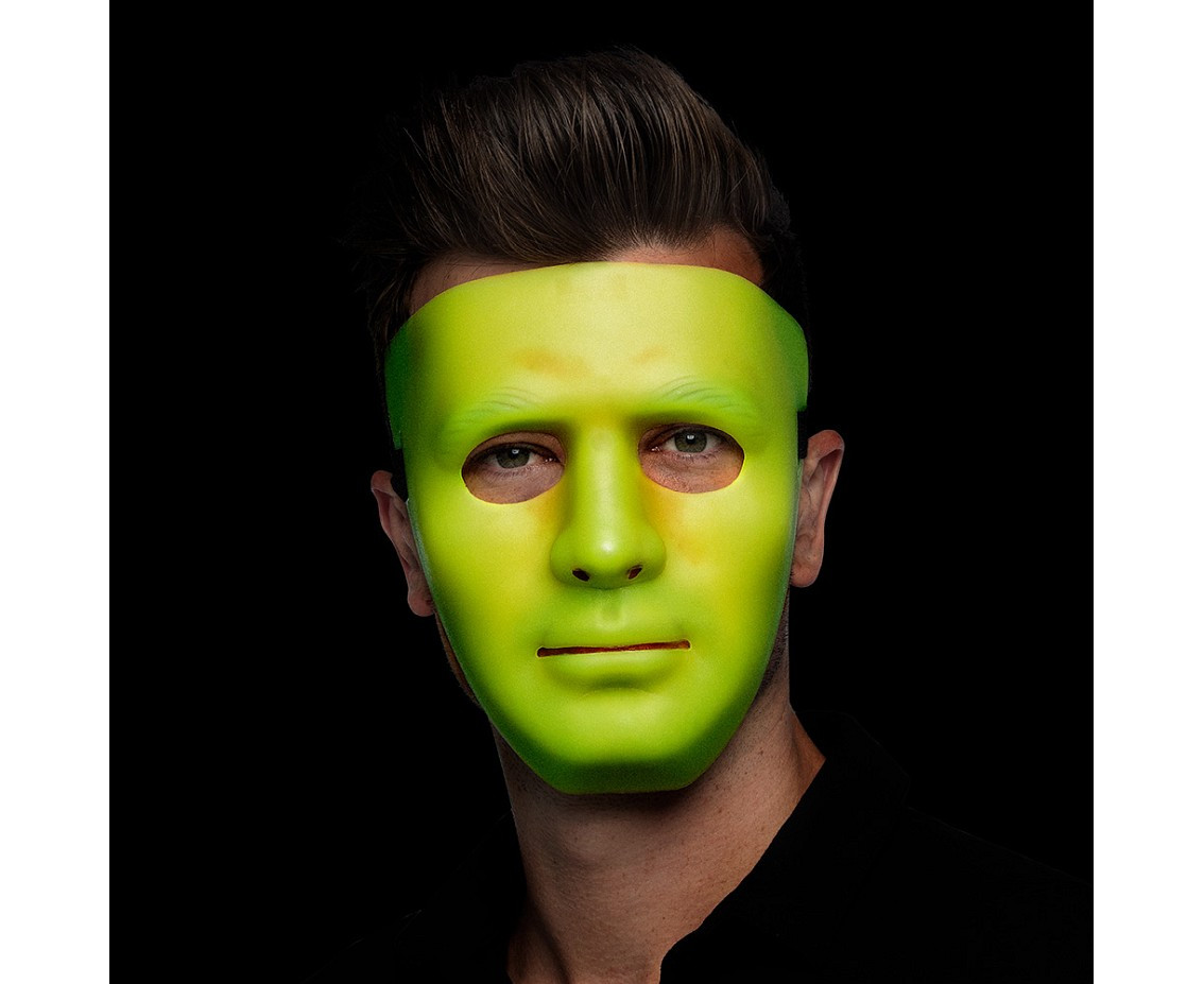 Face mask Mime glow-in-the-dark