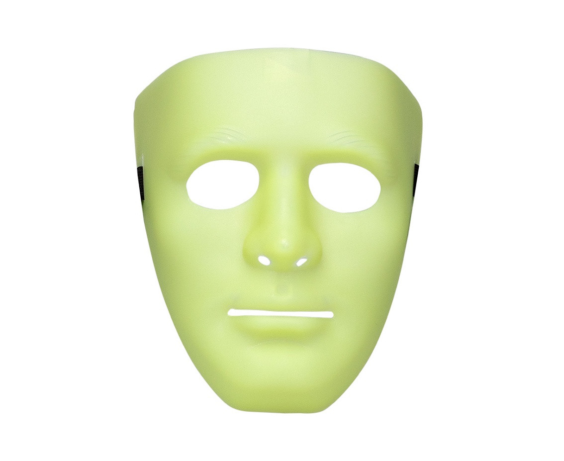 Face mask Mime glow-in-the-dark