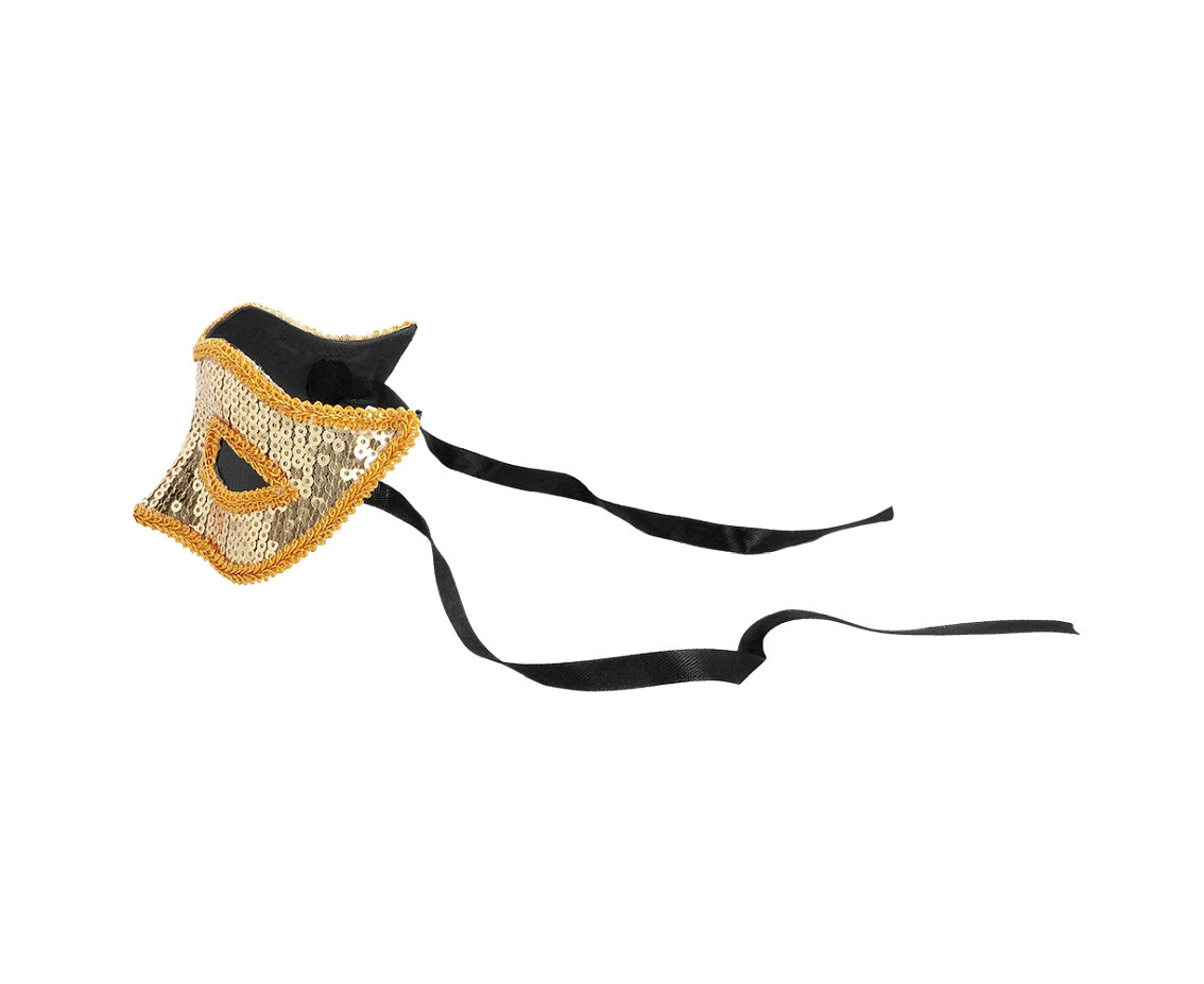 Eye mask Venice sequins gold