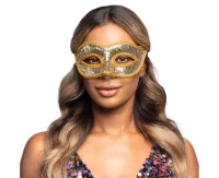 Eye mask Venice sequins gold