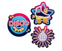 Dekoration Disco Fever, 29 x 30 cm