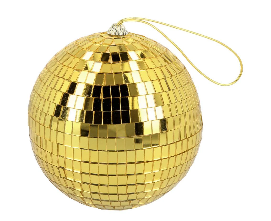 Disco ball gold, 15 cm.