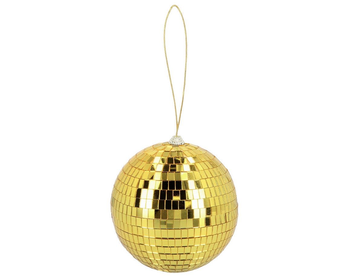 Disco ball gold, 15 cm.