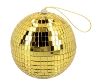 Disco ball gold, 15 cm.