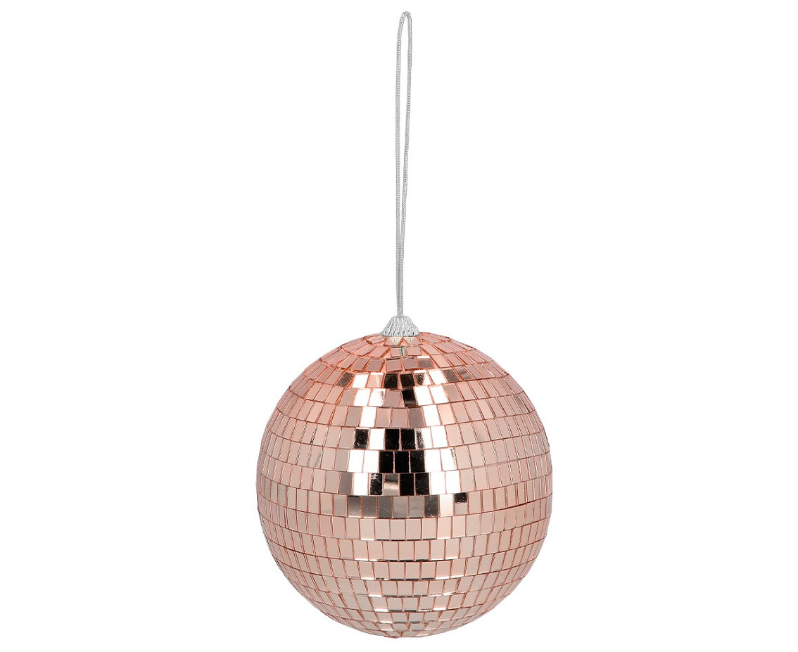 Disco ball rose gold, 15 cm