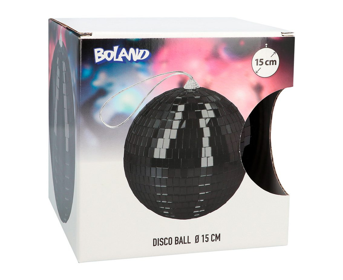 Disco ball black, 15 cm