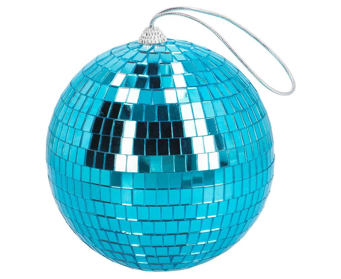 Disco ball light blue, 15 cm.