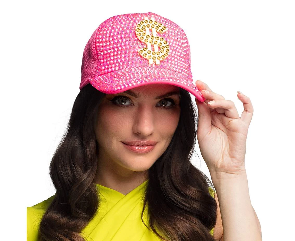 Cap Dollar neon pink (adjustable)