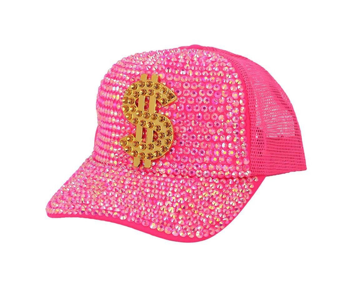 Cap Dollar neon pink (adjustable)