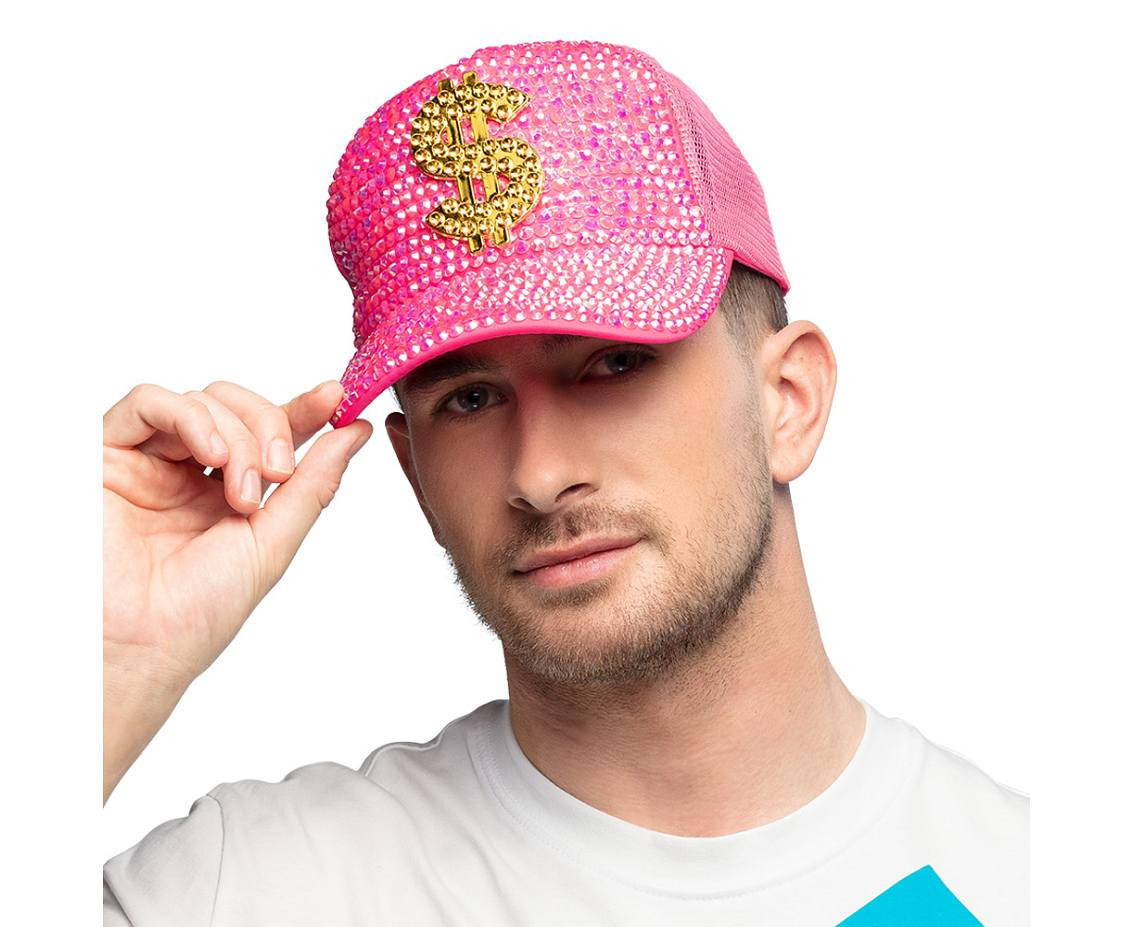 Cap Dollar neon pink (adjustable)