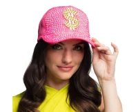 Cap Dollar neon pink (adjustable)