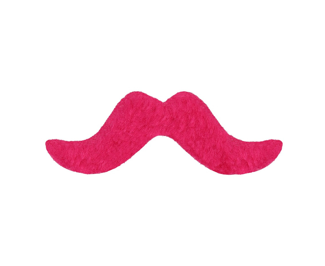 Moustaches 5 neon colours, 5 pcs