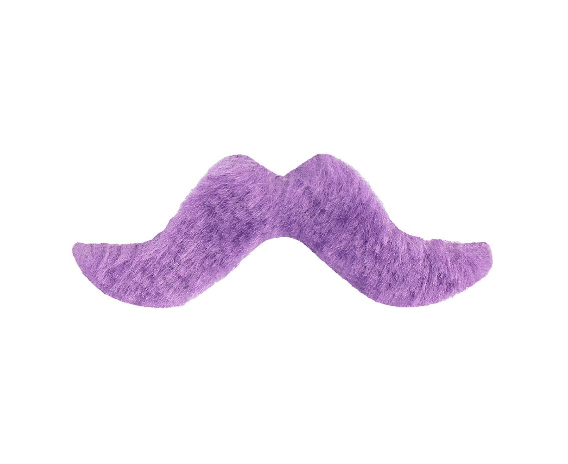 Moustaches 5 neon colours, 5 pcs