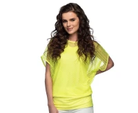 Fishnet top neon yellow (M/L)
