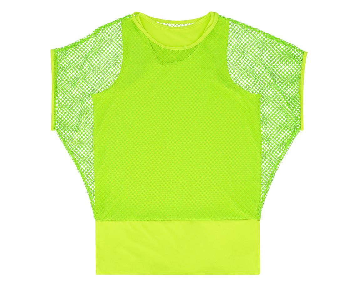 Fishnet top neon green (M/L)