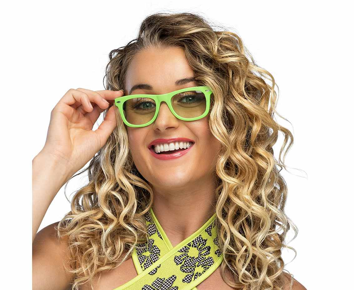 Party glasses Dance neon green