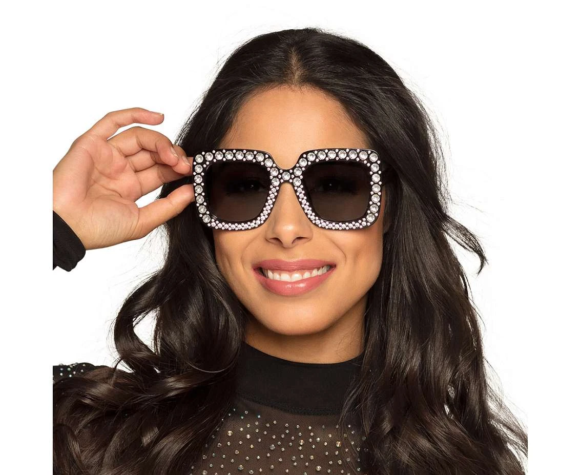 Party glasses Bling bling black