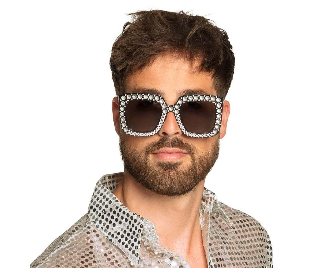 Party glasses Bling bling black