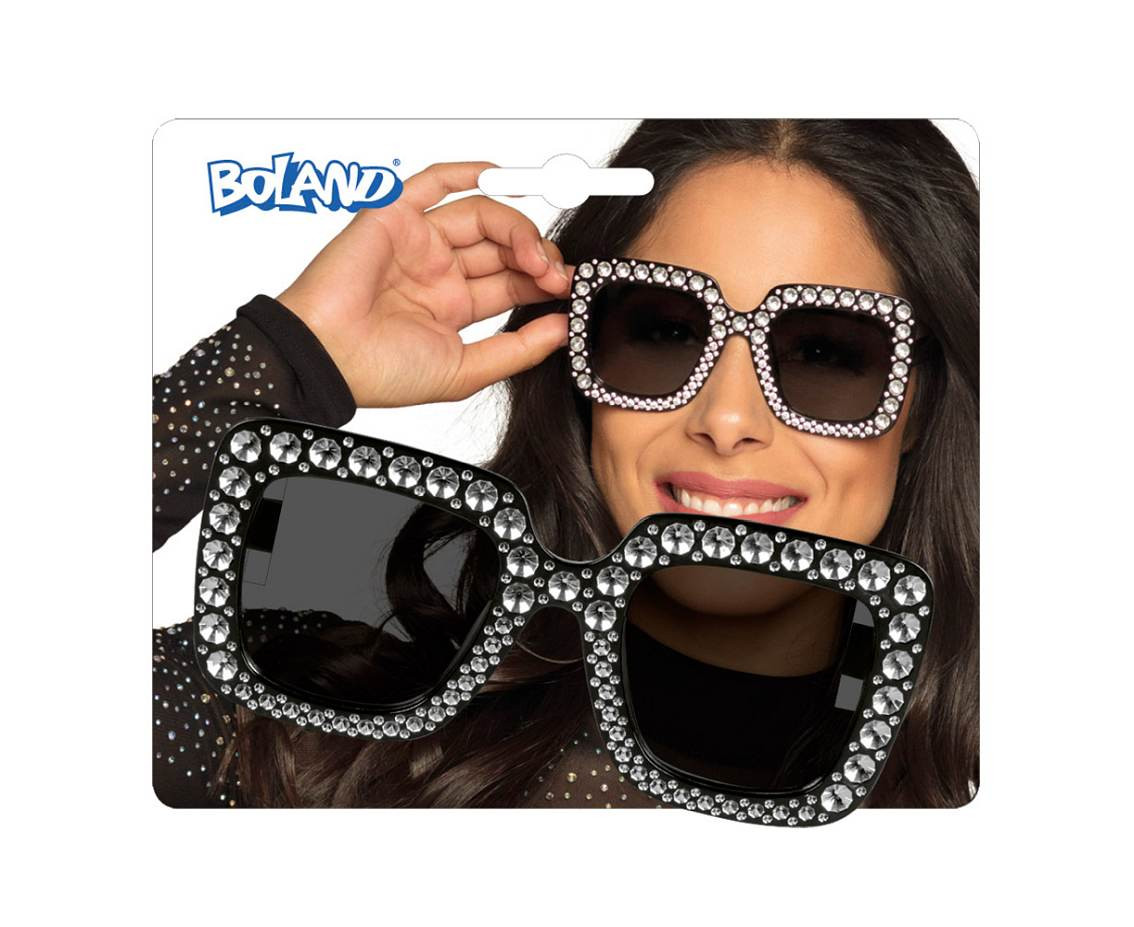 Party glasses Bling bling black