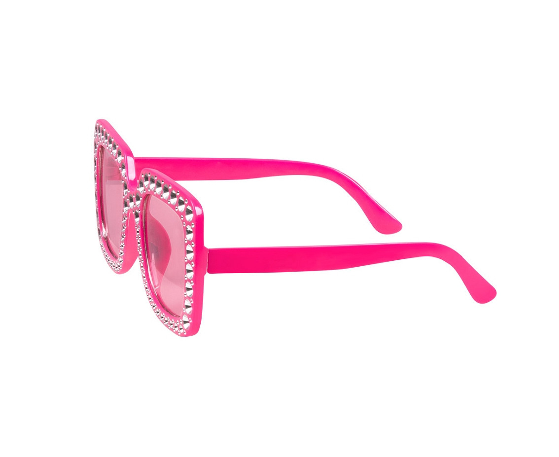 Pc. Party glasses Bling bling hot pink