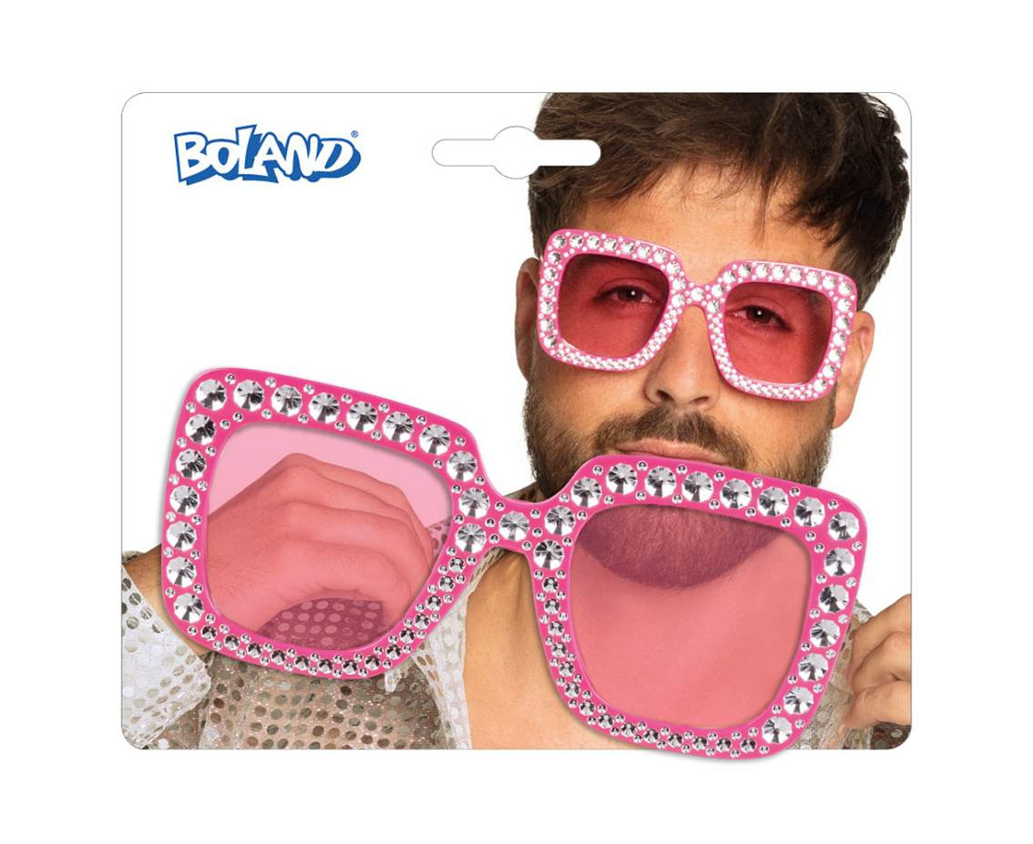 Pc. Party glasses Bling bling hot pink