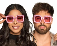 Pc. Party glasses Bling bling hot pink