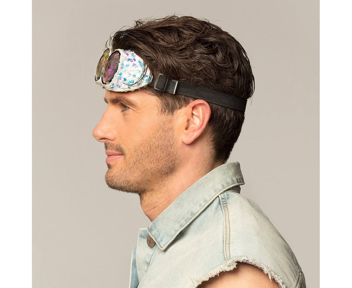 Mirage party glasses, silver