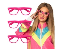 Party glasses, neon pink, 3 pcs.