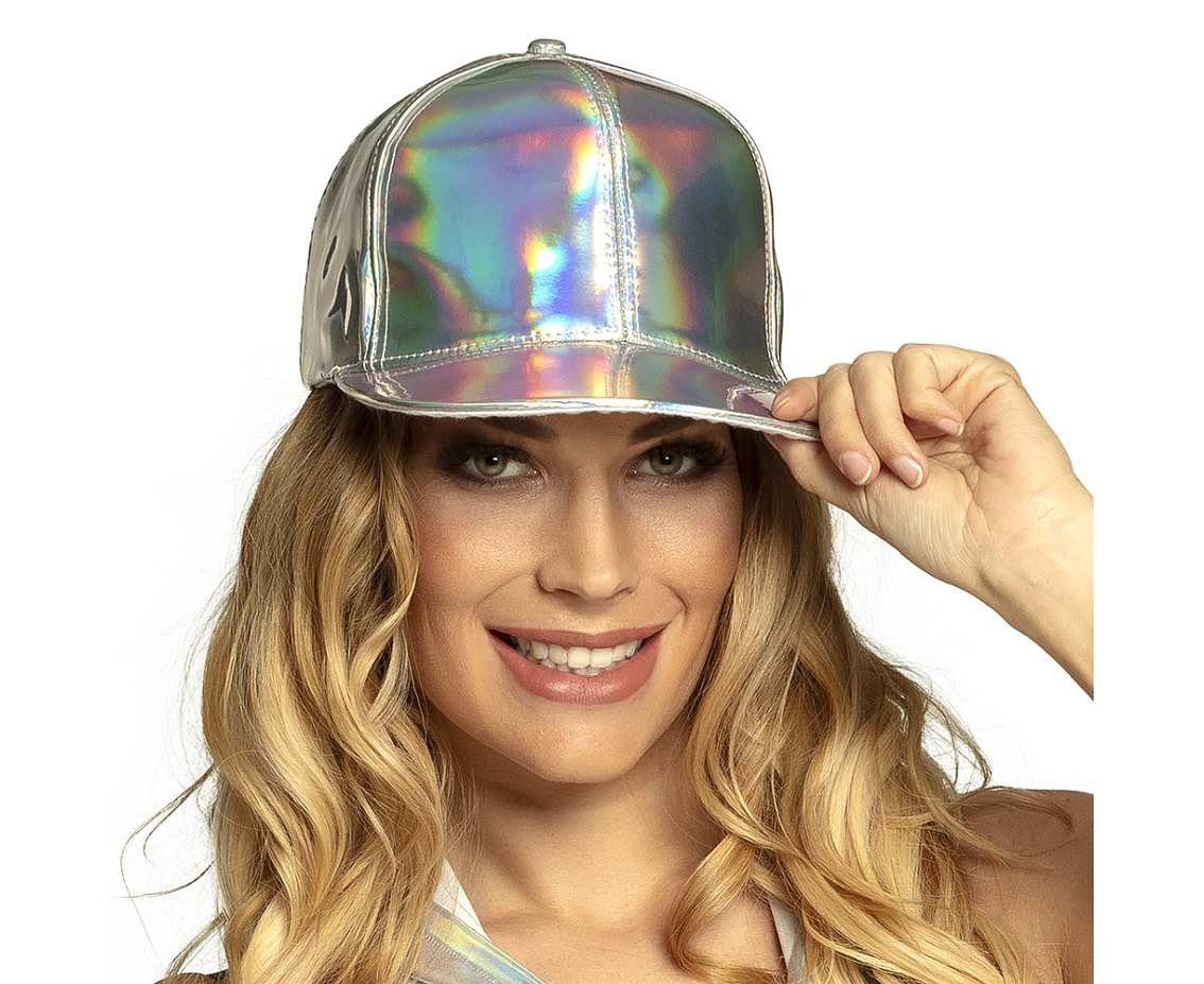 Holographic baseball cap