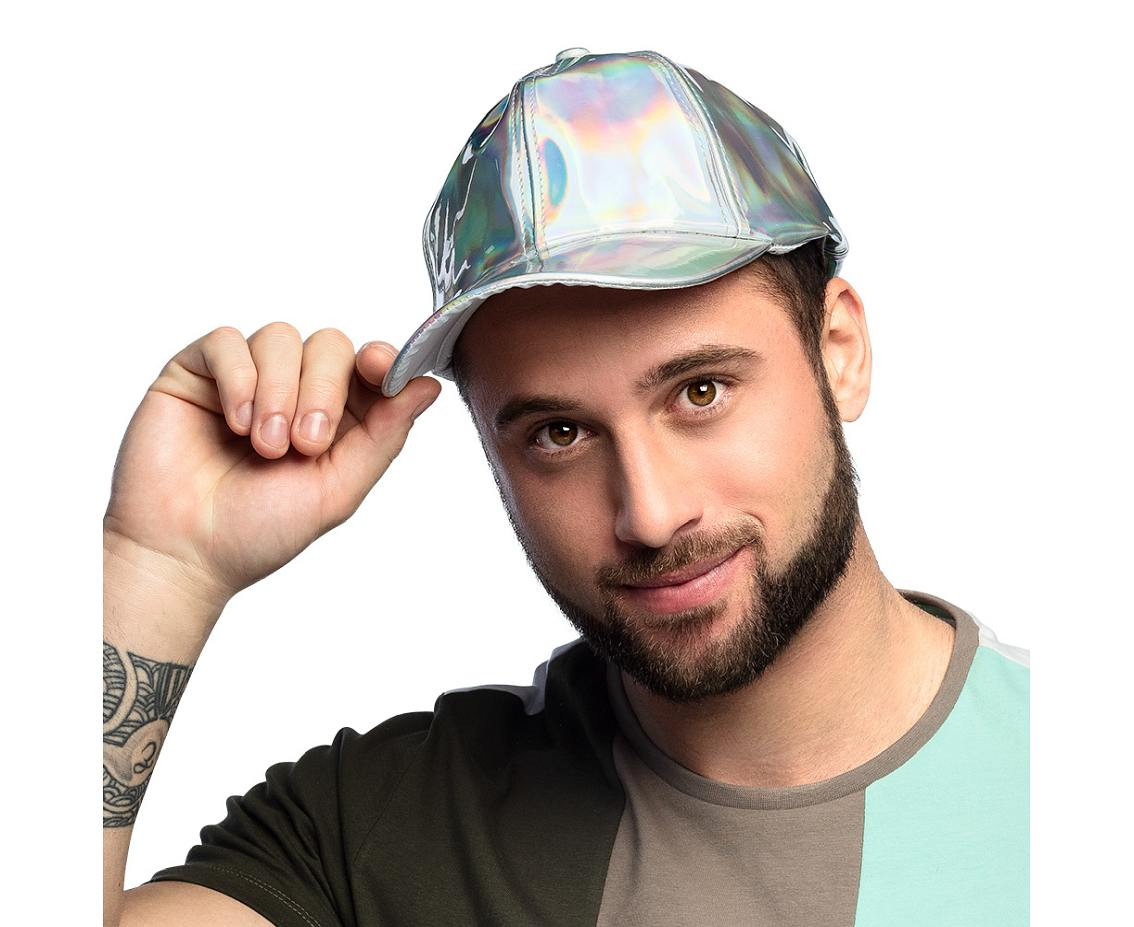 Holographic baseball cap