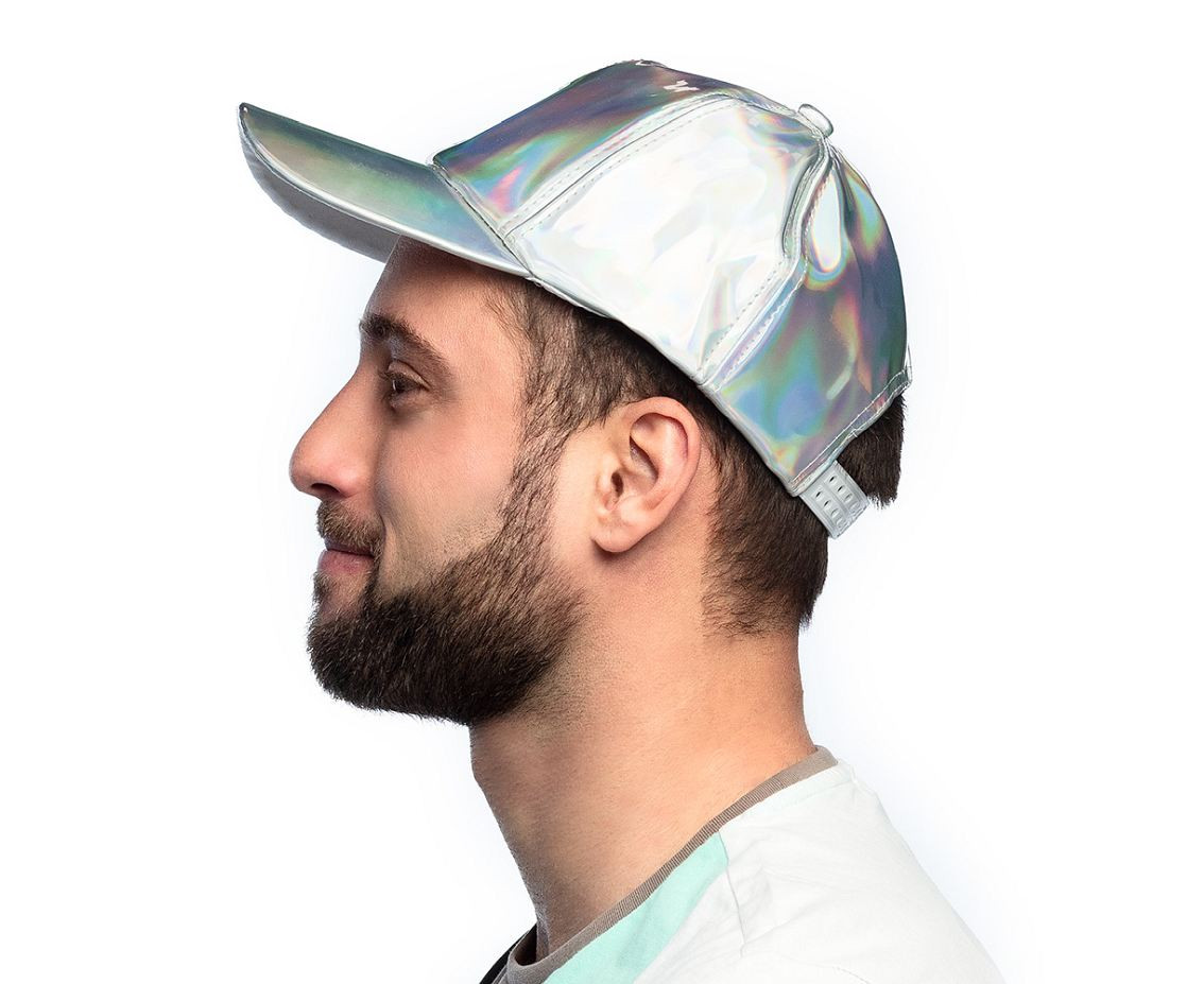 Holographic baseball cap