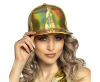 Holographic baseball cap, gold