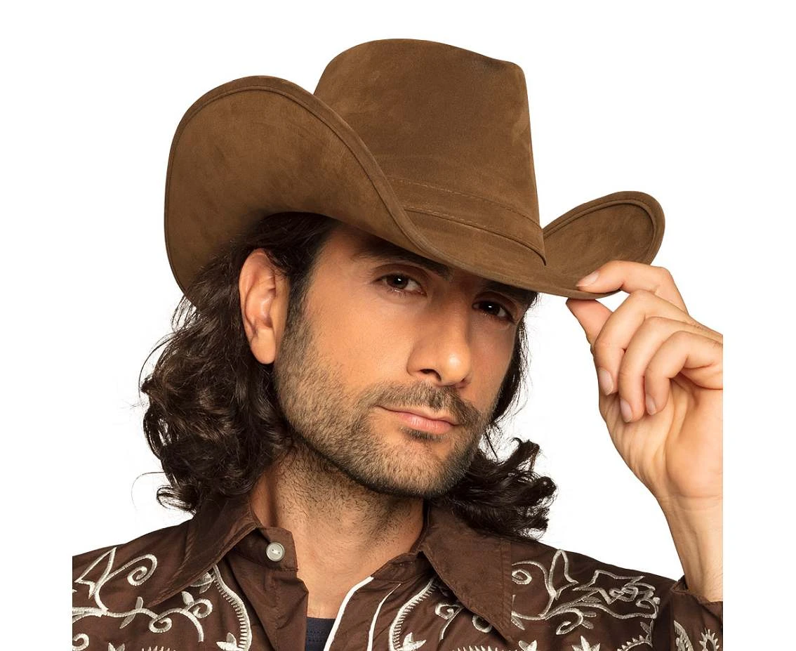 Hat Wyoming brown (leather look)