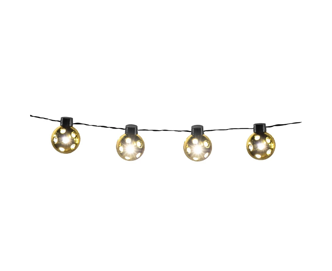 LED string lights Party ball gold ,140 cm,