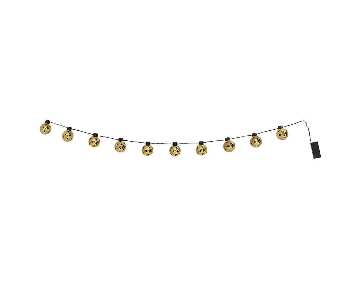 LED string lights Party ball gold ,140 cm,