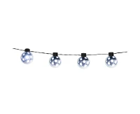 LED string lights Party ball silver, 140 cm
