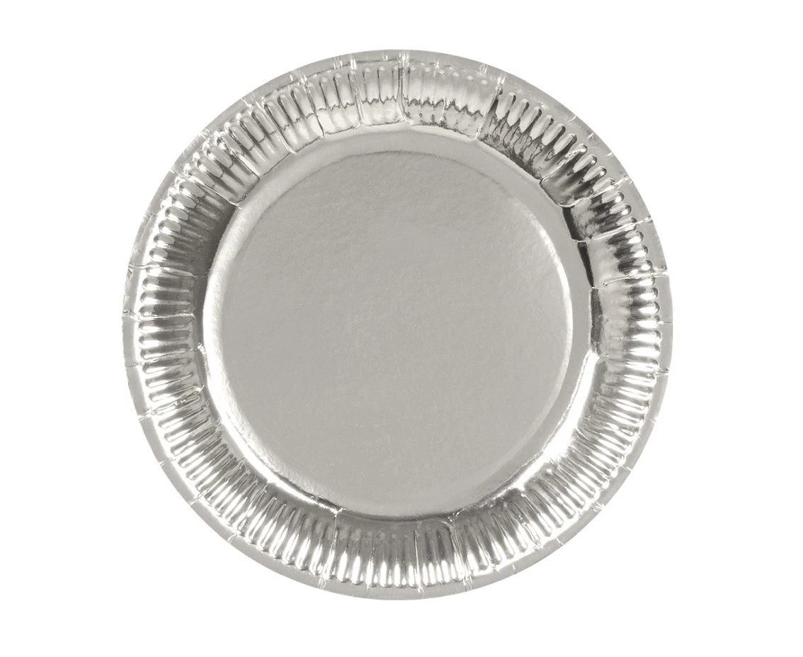 Set 6 Plates silver (23 cm)